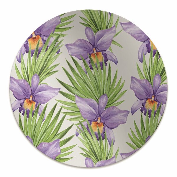 Kilimėlis po kėde Violetinės gėlės