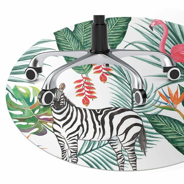 Apsauginis grindų kilimėlis Flamingas ir zebras