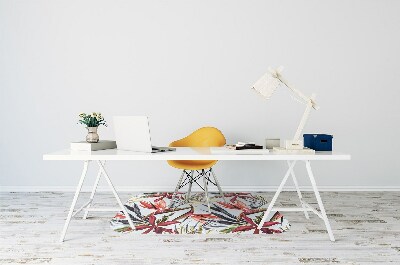 Kėdės kilimėlis Pastelinės gėlės