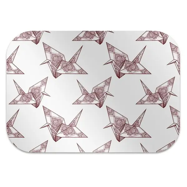 Kilimėlis po kėde Origami paukščiai