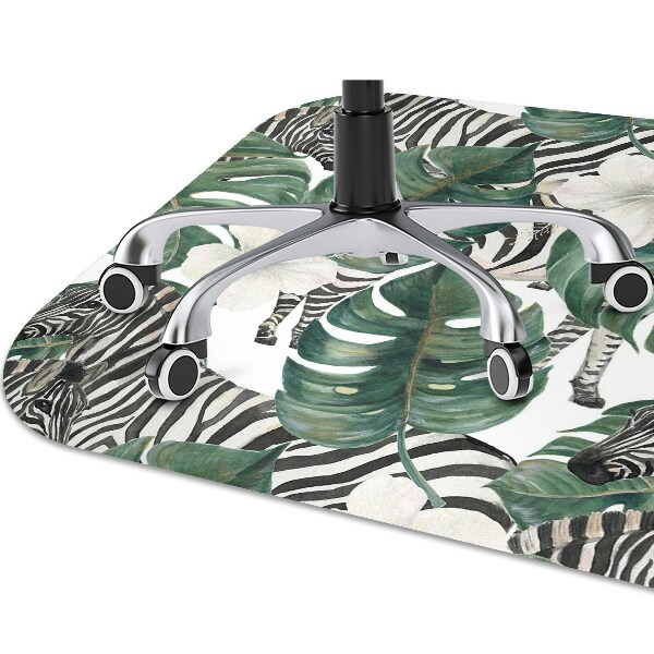 Apsauginis grindų kilimėlis Zebrai lapuose