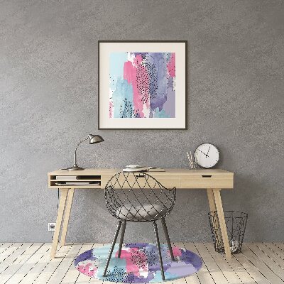 Apsauginis kilimėlis po kėde Akvarelės abstrakcija