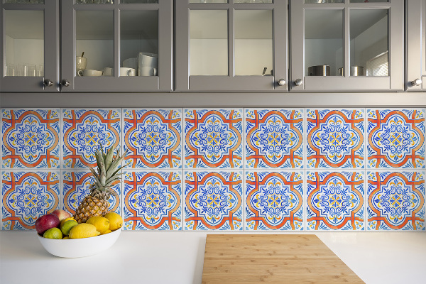 Pvc plytelės Azulejos stiliaus grafika