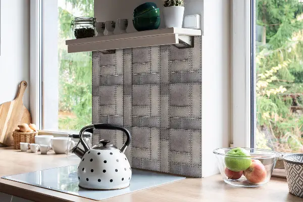 Pvc plytelės Lakštinio metalo tekstūra