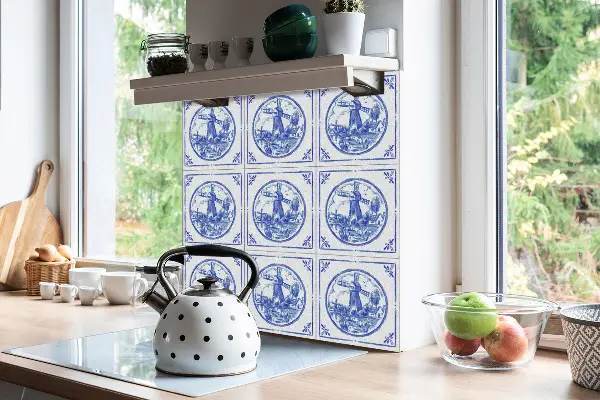 Pvc plytelės Azulejos stiliaus vėjo malūnas