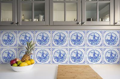 Pvc plytelės Azulejos stiliaus vėjo malūnas