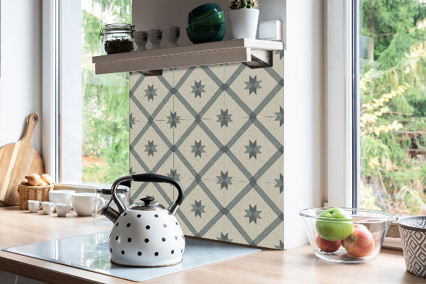 Pvc plytelės Geometrinis smėlio spalvos raštas