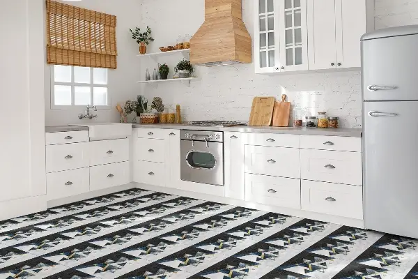 Vinilo plytelės Geometrinė spalvinga abstrakcija