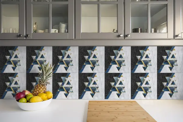 Vinilo plytelės Geometrinė spalvinga abstrakcija