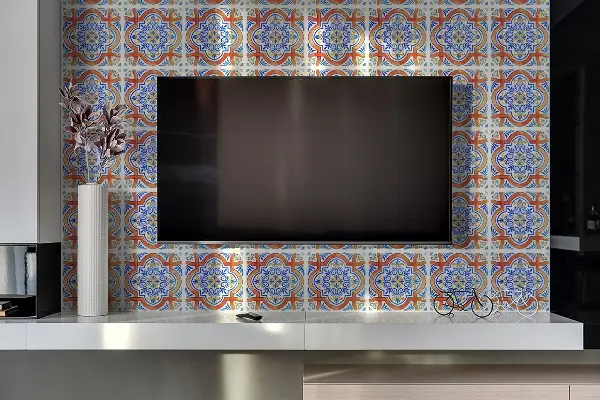 Pvc plokštė Azulejos stiliaus grafika
