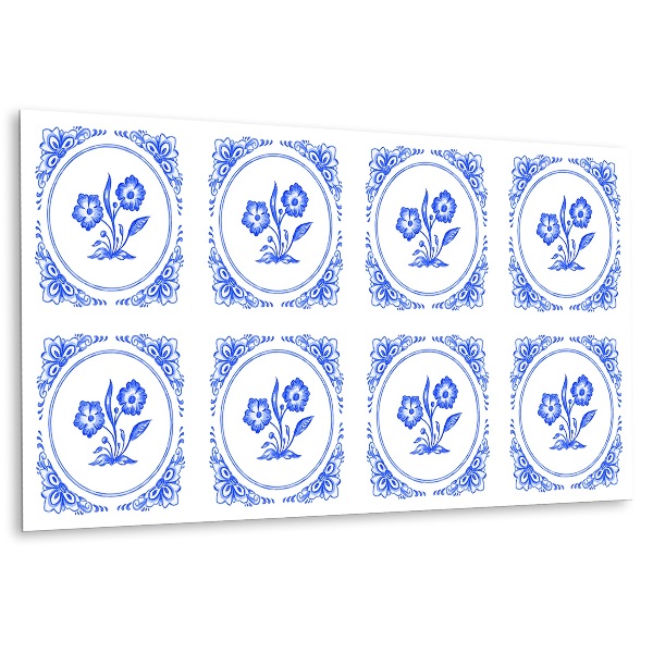 Pvc plokštė Azulejos gėlė