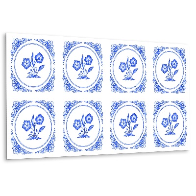 Pvc plokštė Azulejos gėlė