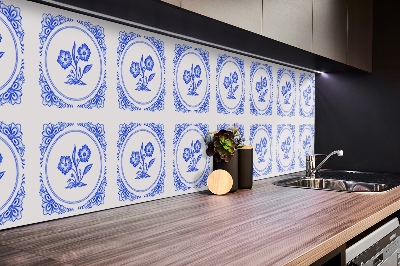 Pvc plokštė Azulejos gėlė