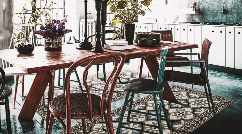 vinilo kilimėlis valgomajam